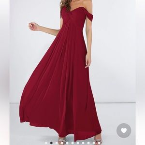 Burgundy Bridesmaid Dress